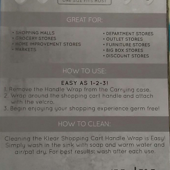 Shopping cart handle wrap - Picture 3 of 4